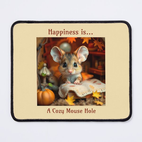 Item preview, Happiness is a Cozy Mouse Hole Pet Mouse designed and sold by Sachie's Studio.