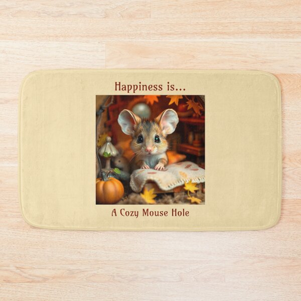 Item preview, Happiness is a Cozy Mouse Hole Pet Mouse designed and sold by Sachie's Studio.