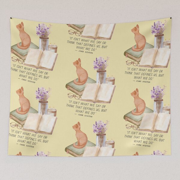 Item preview, "It Isn't What We Say or Think That Defines Us, But What We Do", Jane Austen designed and sold by Teacher-Toast.
