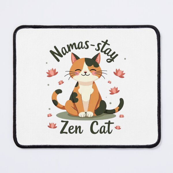 Item preview, Punny Adorable Zen Cat designed and sold by highvibz72.