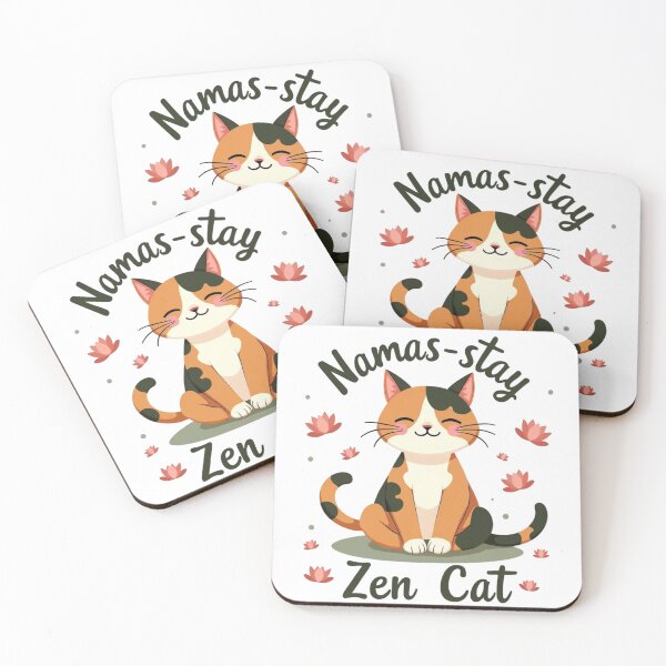 Item preview, Punny Adorable  Zen Cat designed and sold by highvibz72.