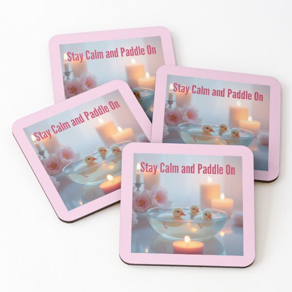 Item preview, Stay Calm and Paddle On Ducklings designed and sold by Sachie's Studio.