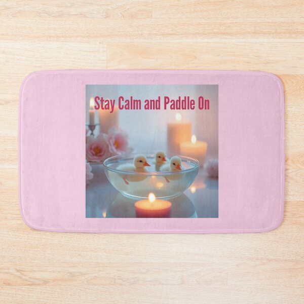 Item preview, Stay Calm and Paddle On Ducklings designed and sold by Sachie's Studio.