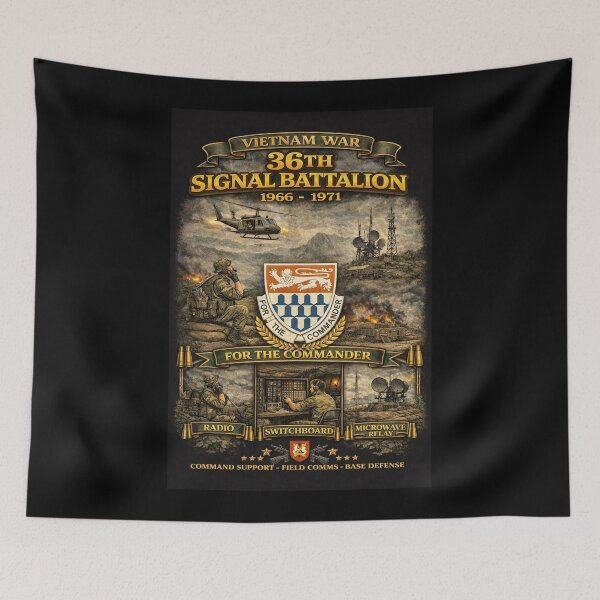 Item preview, Vietnam War signal support tribute designed and sold by Military Insignia Products.