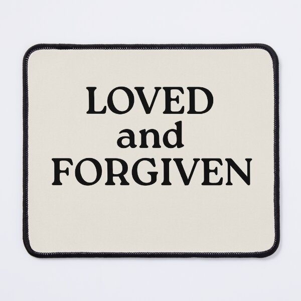 Item preview, Loved and Forgiven Aesthetic Faith Quote designed and sold by StillTrustingCo.