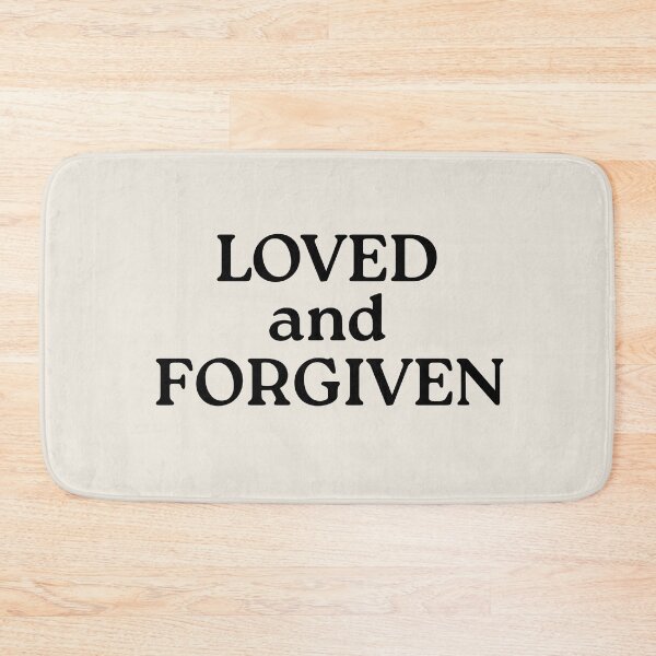 Item preview, Loved and Forgiven Aesthetic Faith Quote designed and sold by StillTrustingCo.