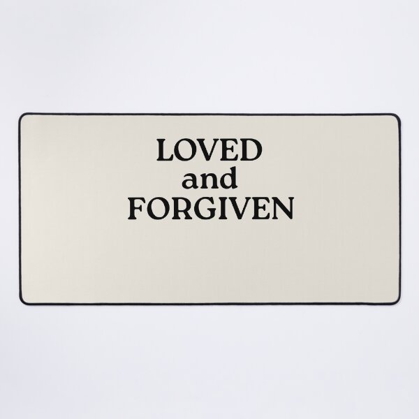 Item preview, Loved and Forgiven Aesthetic Faith Quote designed and sold by StillTrustingCo.