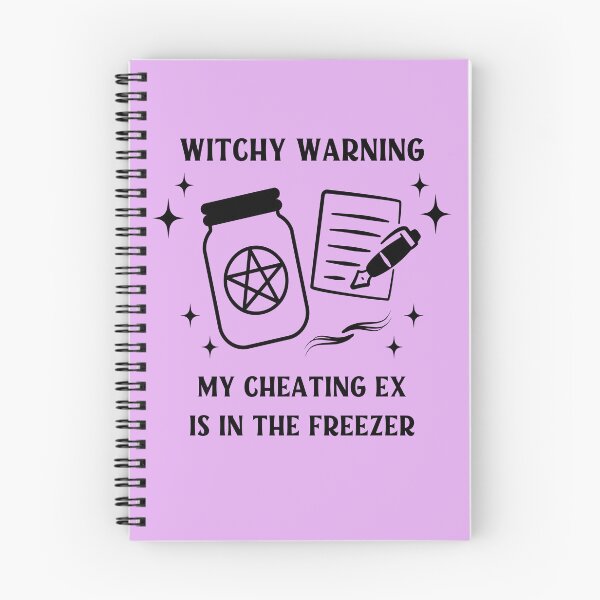 Item preview, Witchy Warning Cheating Ex is in the Freezer Cheeky Witch®  designed and sold by cheekywitch.