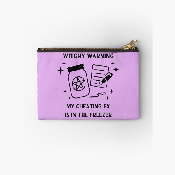 Item preview, Witchy Warning Cheating Ex is in the Freezer Cheeky Witch®  designed and sold by cheekywitch.