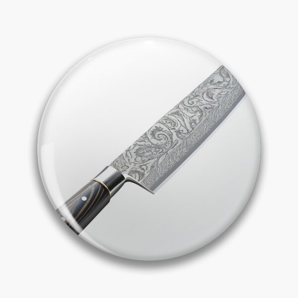 Item preview, Luxury kitchen knife with intricate blade design and ergonomic handle designed and sold by Creative88Art.