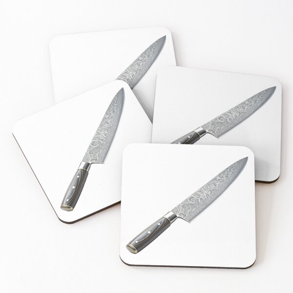 Item preview, Luxury kitchen knife with intricate blade design and ergonomic handle designed and sold by Creative88Art.