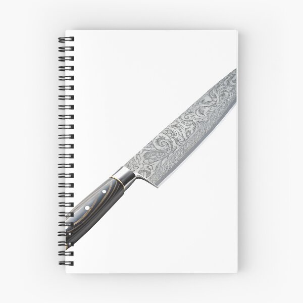Item preview, Luxury kitchen knife with intricate blade design and ergonomic handle designed and sold by Creative88Art.