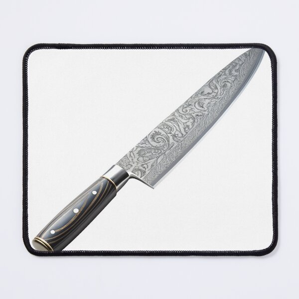 Item preview, Luxury kitchen knife with intricate blade design and ergonomic handle designed and sold by Creative88Art.