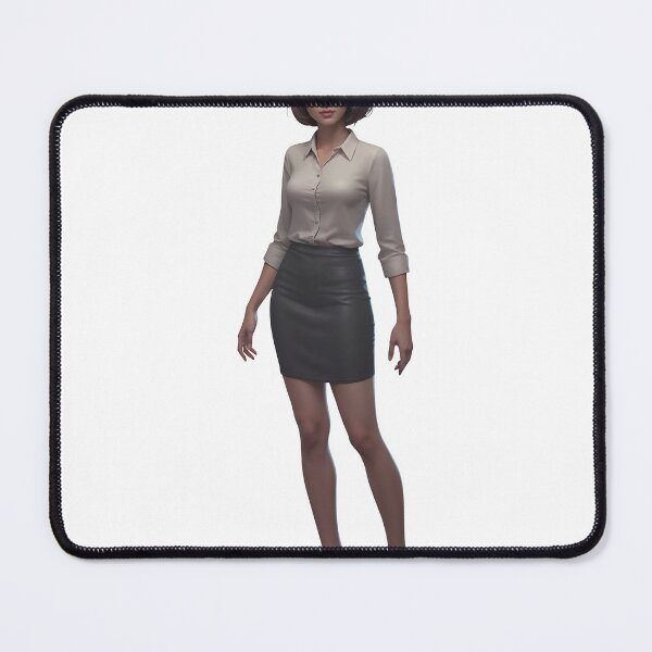 Item preview, Confident businesswoman standing in professional attire with short hair designed and sold by Creative88Art.