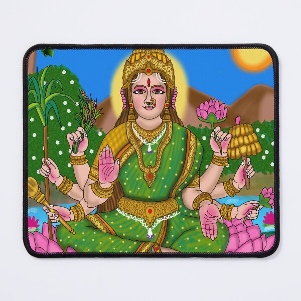 Item preview, Dhanya Lakshmi Divine Goddess Design – Hindu Abundance Art Illustration designed and sold by Harshit_Digital_Arts.