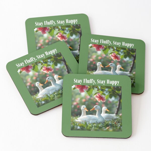 Item preview, Stay Fluffy, Stay Happy Ducks designed and sold by Sachie's Studio.