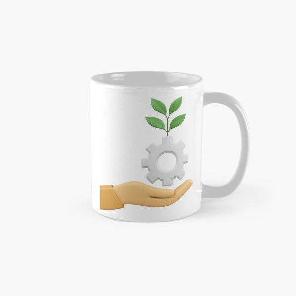 Item preview, Hand nurturing a gear with a green plant growing from it designed and sold by Creative88Art.