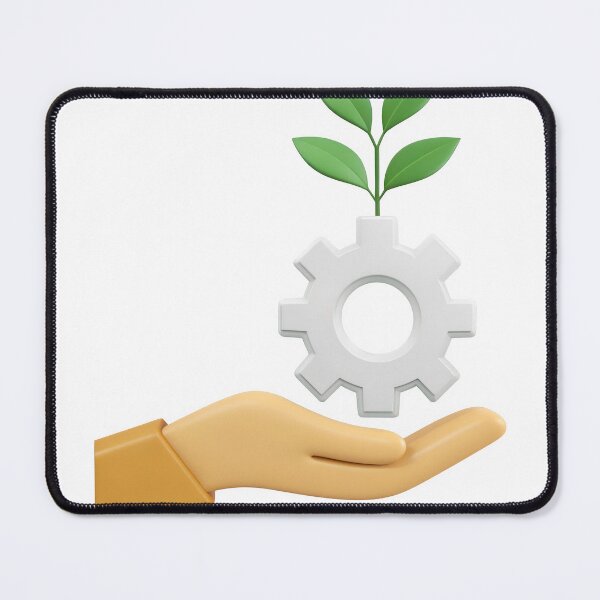 Item preview, Hand nurturing a gear with a green plant growing from it designed and sold by Creative88Art.