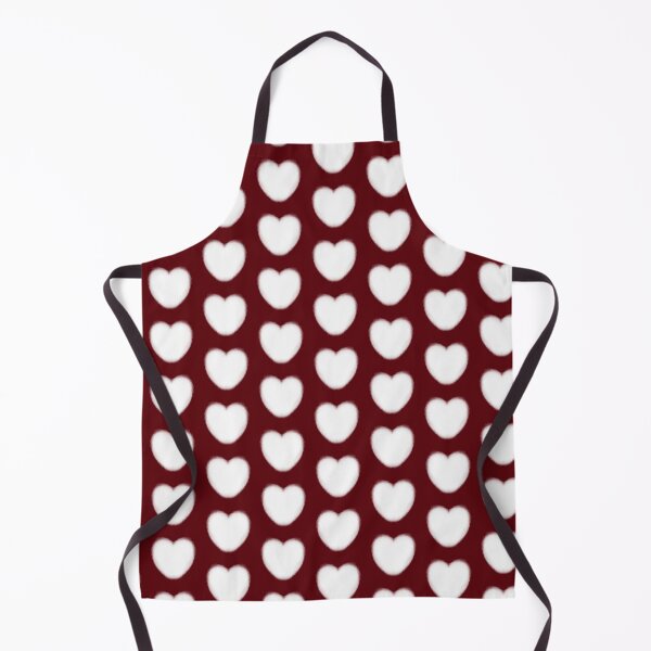 Aperçu de l'œuvre Motif sans couture de cœurs sur fond rouge créée et vendue par DesignsbyPheby.
