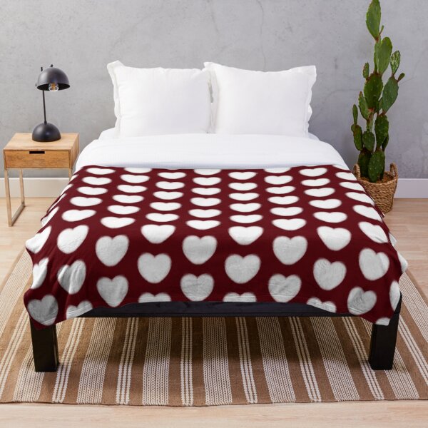 Item preview, Hearts on red seamless pattern designed and sold by DesignsbyPheby.
