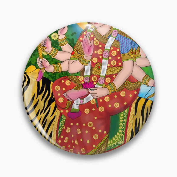 Item preview, Goddess Durga Divine Design – Powerful Hindu Goddess Art designed and sold by Harshit_Digital_Arts.