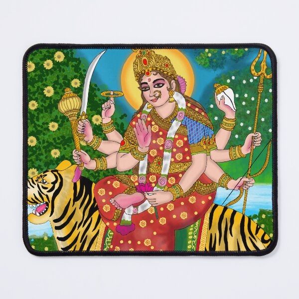 Item preview, Goddess Durga Divine Design – Powerful Hindu Goddess Art designed and sold by Harshit_Digital_Arts.