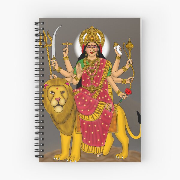 Artikelvorschau, Künstlerisches Design von Durga Maa – Illustration der hinduistischen Göttin entworfen und verkauft von Harshit_Digital_Arts.