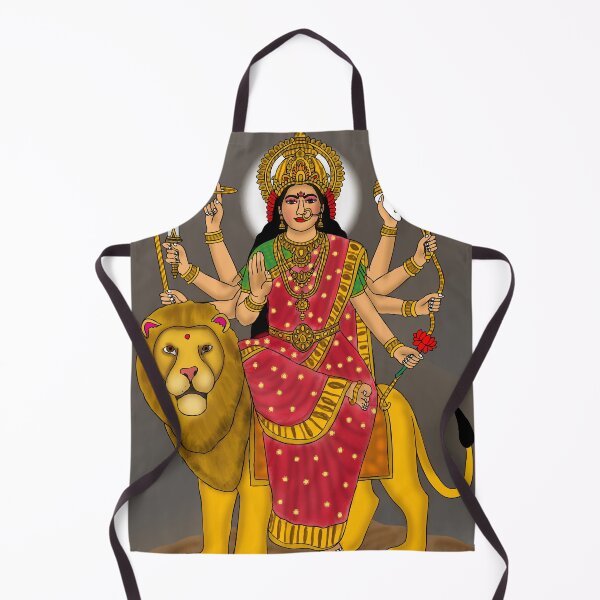 Item preview, Durga Maa Artistic Design – Hindu Spiritual Goddess Illustration designed and sold by Harshit_Digital_Arts.