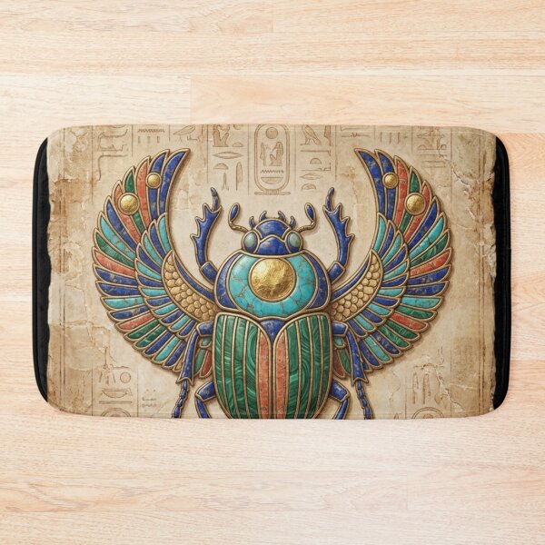 Item preview, Sacred Scarab of Rebirth – Ancient Egyptian Winged Beetle Art designed and sold by AnalajiaDesigns.