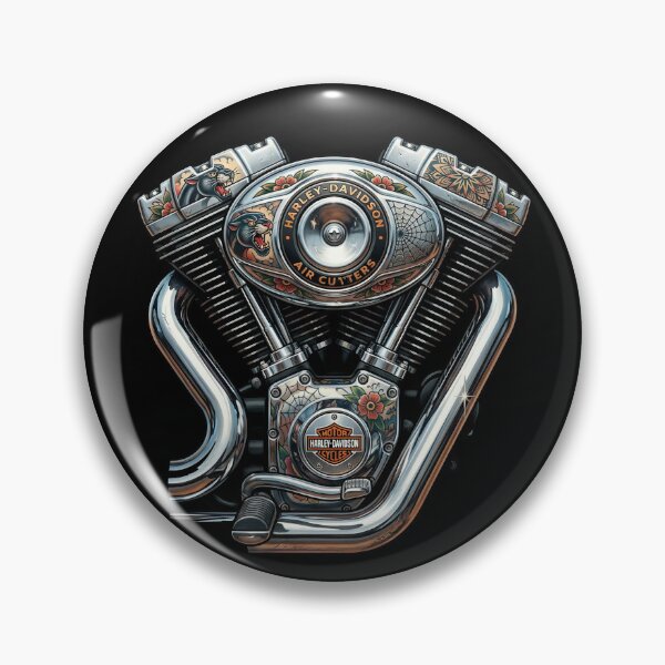 Item preview, Harley Davidson Custom Rider Skull Illustration designed and sold by enzoade.