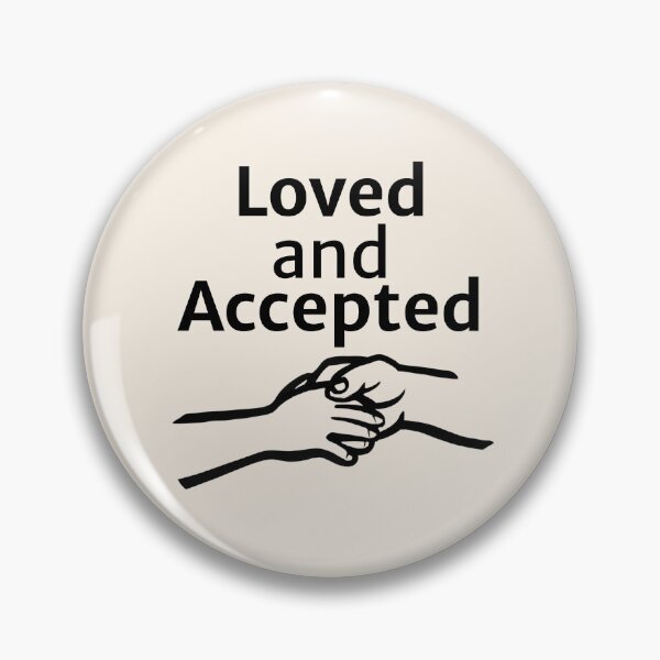 Item preview,  Loved and Accepted Minimalist Faith Art Design designed and sold by StillTrustingCo.