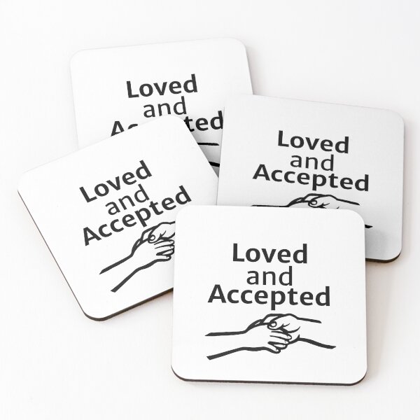 Item preview,  Loved and Accepted Minimalist Faith Art Design designed and sold by StillTrustingCo.