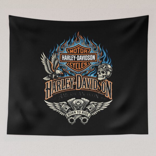 Item preview, Harley Davidson Retro American Motorcycle Graphic designed and sold by enzoade.