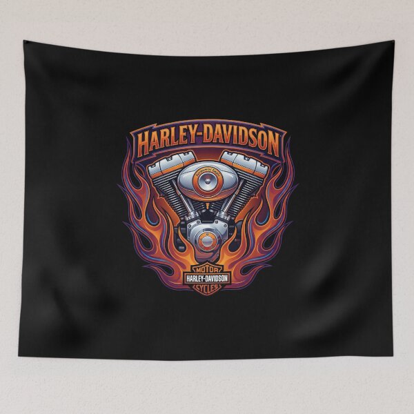 Item preview, Harley Davidson Freedom Biker Motorcycle Illustration designed and sold by enzoade.