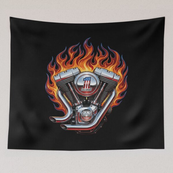 Item preview, Harley Davidson Eagle and Engine Graphic Design designed and sold by enzoade.