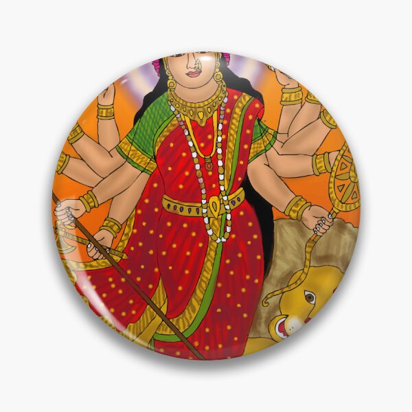 Item preview, Sacred Goddess Durga Design – Mythological Hindu Art designed and sold by Harshit_Digital_Arts.
