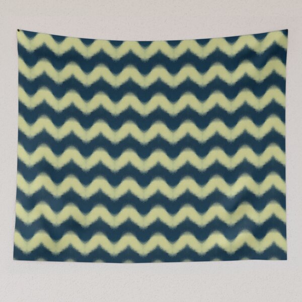 Artikelvorschau, Türkis- und gelbfarbenes Chevron-Muster entworfen und verkauft von DesignsbyPheby.