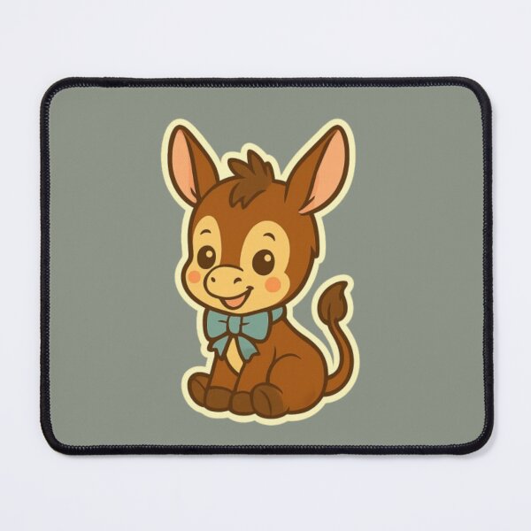Item preview, cute baby kawai Easter Donkey – Cute funny Spring Animal Illustration designed and sold by Youpiworld.