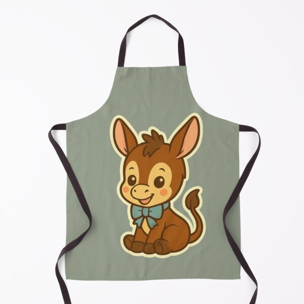 Item preview, cute baby kawai Easter Donkey – Cute funny Spring Animal Illustration designed and sold by Youpiworld.