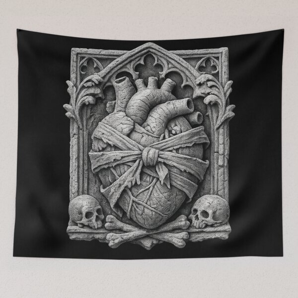 Item preview, Sacred Heart of Stone and Bone designed and sold by Mouraludia.