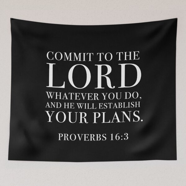 Item preview, Proverbs 16:3 designed and sold by corbrand.