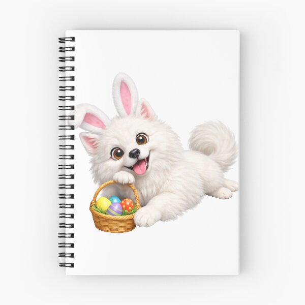 Item preview, Easter American Eskimo Dog designed and sold by Sillytoe.