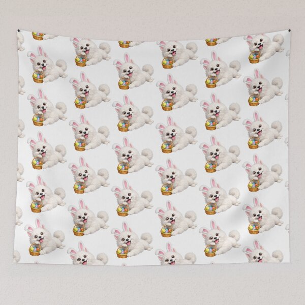 Item preview, Easter American Eskimo Dog designed and sold by Sillytoe.