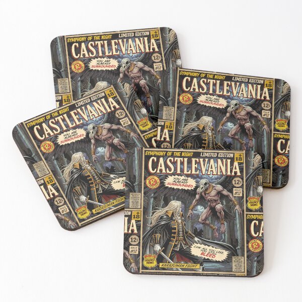 Item preview, Castlevania Karasuman Fight Vintage Comic Cover Art designed and sold by Back2Collage.