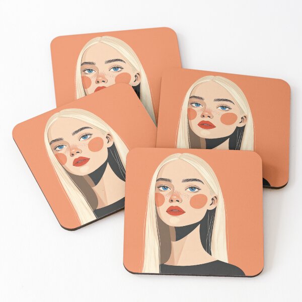 Item preview, Elena – Modern Minimal Portrait Illustration designed and sold by yara.lahdo.
