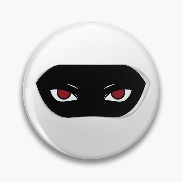 Item preview, Crimson Eyes in Darkness – Minimal Anime Vector Sticker | Mysterious Dark Aesthetic designed and sold by AD-NOVA!!!.