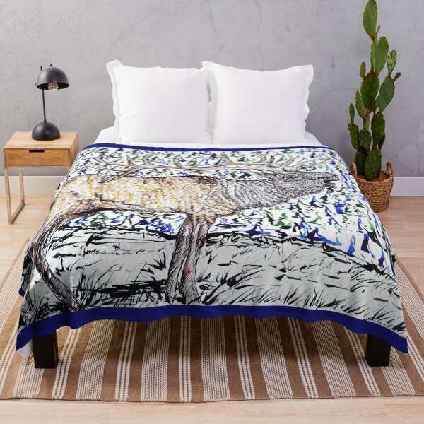 Item preview, Elk in Alpine designed and sold by Liz HL Art Shop.