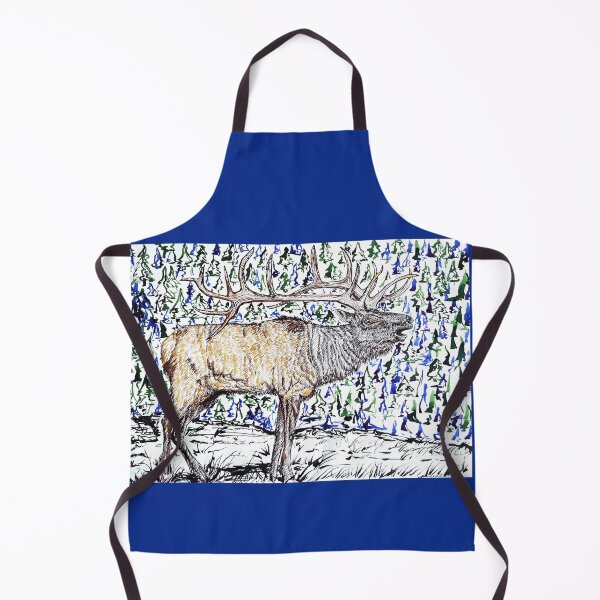 Item preview, Elk in Alpine designed and sold by Liz HL Art Shop.