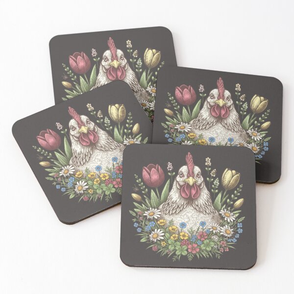 Item preview, Chicken Amongst the Flowers designed and sold by Gunners Inspirations.
