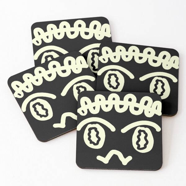 Item preview, Goofy Monster Doodle Face – Bold Minimal Character designed and sold by felipemaldonadoart.